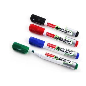 Marqueurs permanents en gros, 4 couleurs, pointe fine, <span class=keywords><strong>encre</strong></span> imperméable, largeur <span class=keywords><strong>d</strong></span>'écriture de 6 mm, pour utilisation <span class=keywords><strong>sur</strong></span> tableau <span class=keywords><strong>blanc</strong></span> à l'école et au bureau - Product Image 4