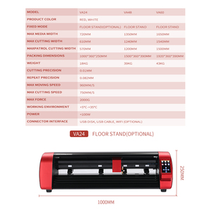 VA48 48 Inch <b>Vinyl</b> Cutting Plotter 1350mm, Camera Auto Contour Cutting for Reflective Film and Sticker Making with Floor <b>Stand</b> - Product Image 5