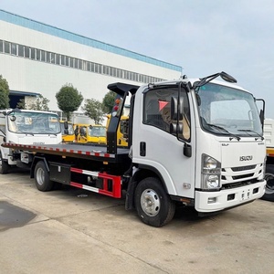 High-quality Isuzu 4-ton Tow <b>Truck</b> Hydraulic <b>Flatbed</b> 4x2 LHD Small Road Rescue Vehicle - Product Image 2