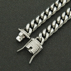 Titanium Steel Cuban Chain Necklace, Trendy Male Personality Simple Locomotive With Retro Accessories Tanjing Fashion - Product Image 3