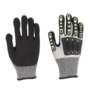 Gants anti-coupure niveau 5, paume enduite de nitrile TPR, pour travaux de construction et de sécurité - Product Image 1
