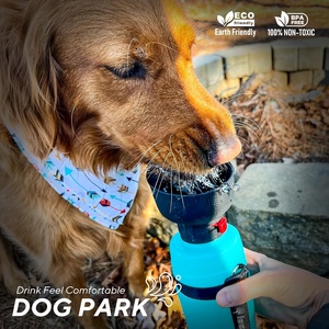 Macaron Portable Dog <b>Water</b> <b>Bottle</b> 600ml (21 Oz) Eco-Friendly <b>Foldable</b> Travel Pet <b>Water</b> <b>Bottle</b> - Product Image 2