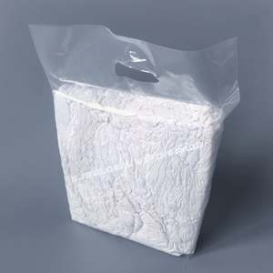 ผ้าเช็ดทำความสะอาดอุตสาหกรรมสำหรับเครื่องรีไซเคิล ผ้าฝ้ายสีขาว ผ้าเช็ดทำความสะอาดเสื้อยืดสีขาว ผ้าฝ้าย 100% สำหรับทำความสะอาด - Product Image 1