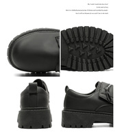 Chaussures de sport décontractées noires pour hommes, à plateforme, à lacets, à semelle épaisse, avec fermeture éclair, confortables, antidérapantes, pour les trajets quotidiens