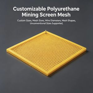 Grille de criblage minier en polyuréthane 1850x1020mm, ouverture 9mm, une seule maille, sans soudure, antirouille <span class=keywords><strong>pour</strong></span> <span class=keywords><strong>tamis</strong></span> fixe de feldspath - Product Image 4