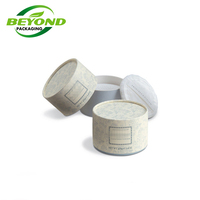 Écologique tube de papier vide étui à poudre cosmétique conteneurs boîte d'emballage avec tamis pour la poudre lâche