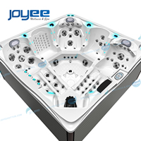 Baignoire à hydromassage JOYEE pour 5 personnes, système Balboa, bain à remous en acrylique, spa extérieur, spa extérieur le plus vendu