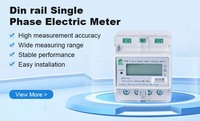 Compteur d'énergie électrique prépayé intelligent en ligne monophasé OEM/ODM avec GPRS/WiFi/LORA/RS485
