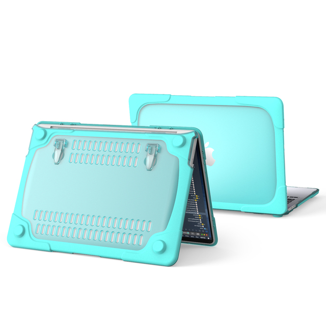 M2 13.3 Inch Hard Frosting PC Laptop Case for Macbook Pro 13 A2338 A2289 Shock Protection Cover with Kickstand for Computer