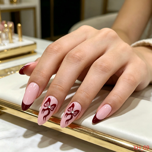 <span class=keywords><strong>Uñas</strong></span> Postizas al por Mayor Listas para Enviar, Diseño de Mariposa <span class=keywords><strong>con</strong></span> Punta Francesa <span class=keywords><strong>Rosa</strong></span> Nude, <span class=keywords><strong>Uñas</strong></span> de Presión ABS <span class=keywords><strong>con</strong></span> Punta Blanca y Línea Dorada, Forma Almendrada, en Stock - Product Image 2