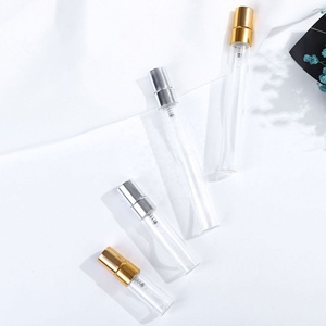 Botella de Perfume Portátil de Vidrio Transparente, Redonda, con Fondo Grueso, Vacía, de 10 ml, para Muestras de Perfume de Lujo - Product Image 3