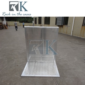Aluminum Crowd <b>Control</b> Barrier Silver Crowd Barrier Safety Barricade Fence Mobile Crowd Barrier for Concert Use - Product Image 5