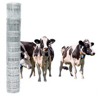 Clôture en fil de fer galvanisé en acier allié à revêtement de zinc lourd, 4 pieds x 164 pieds, pour bétail, moutons, chèvres, porcs, protection du bétail, clôture de ferme