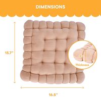 SUREWALHOME Coussin de méditation en forme de biscuit Coussin de siège de biscuit pour la décoration de la maison Coussin de siège confortable