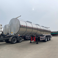 Camion-citerne pour le transport de résines chimiques, 4 compartiments, acier inoxydable, acier au carbone, semi-remorque pour le transport de liquides en vrac pour l'industrie chimique