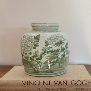 Barattolo di noci in <span class=keywords><strong>ceramica</strong></span> verde di nuovo design 2025 nuovo vaso per la decorazione della casa vintage - Product Image 2