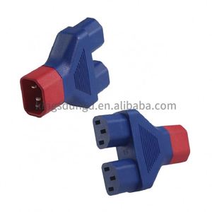 Heavy Duty 3 Pôles Iec 320 C14 à Double C13 Y Splitter Adaptateur secteur Prise d'alimentation 3 broches 60320 Connecteur Femelle Mâle Double Convertisseur - Product Image 3