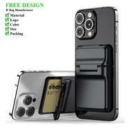 Support magnétique MagSafe pour téléphone portable, porte-cartes et support de téléphone pour portefeuille arrière