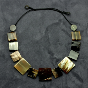 Collier en corne de buffle unisexe le plus vendu, chaîne à maillons en zircon, 60 cm, écologique, chaînes de mode populaires, anniversaire pour femmes - Product Image 2