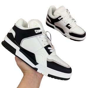 Baskets de course décontractées pour hommes LVES, nouvelle mode, respirantes, avec doublure en cuir véritable, semelle en caoutchouc, pour usage extérieur - Product Image 4