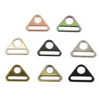 Anneau triangulaire en zinc Qiannuo Qn28 20/25/32/38/50mm, ajusteur de sangle, connecteur de sac, fermoirs, accessoires durables pour ceintures et sangles.