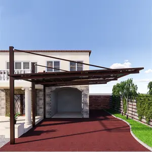 Y-TOP 2023 resistente baldacchino esterno in alluminio ute a sbalzo tettoia per parcheggio 4m 6m 6m