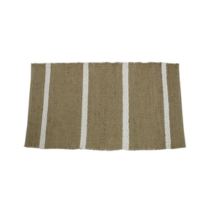 Alfombra rectangular de yute natural hecha a mano, reutilizable, lavable, antideslizante, para la entrada del hogar, pasillo, cocina, sala de estar - Product Image 1