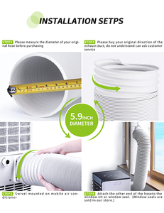 <span class=keywords><strong>Tuyau</strong></span> fileté de haute qualité de 5,9 pouces avec une longueur allant jusqu'à 79 pouces pour la <span class=keywords><strong>climatisation</strong></span> portable - Product Image 5