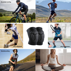 1 Par de Rodilleras Deportivas Engrosadas para Gimnasio, Soporte de Fitness, Protector de Baloncesto, Unisex, Sin Almohadillas - Product Image 3