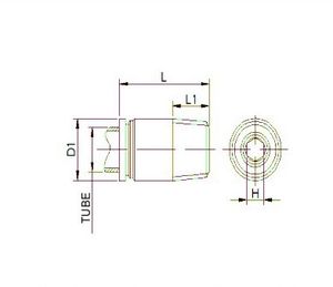 บริการหล่อขึ้นรูปชิ้นส่วนสแตนเลสแบบกำหนดเองด้วยเครื่องจักร CNC ยี่ห้อ LeGood พร้อมข้อต่อแบบเร็ว รุ่น POC08-02  ขั้นต่ำในการสั่งซื้อ 5,000 ชิ้น รับผลิตแบบ OEM - Product Image 3