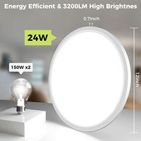 Luminaires d'intérieur Moderne Ultra Mince Cadran Lumineux Rond Led Plafonniers Montés Chambre Salon Led Plafonnier