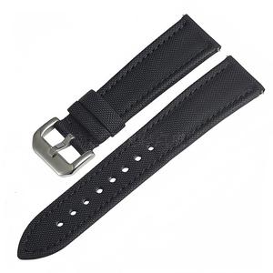 Correas de Reloj de Nylon Tejido Negro de Lujo, Resistentes al Sudor y Ligeras, para Galaxy <span class=keywords><strong>Huawei</strong></span> Band 20mm 22mm, Venta al Por Mayor - Product Image 5