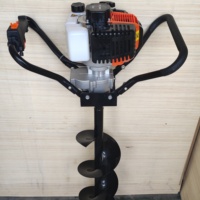 HOTOKA Tarière Thermique Essence Moteur 51.7cc 52cc 62cc 63cc 68cc 71cc 72cc pour Perçage de Trous de Plantation Machine de Forage de Sol