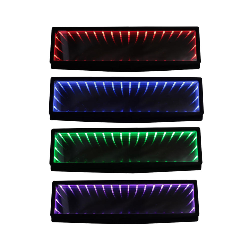 Custom Car Infinity Galaxy Mirror 3D RGB Rainbow LED Clipon Mirror Custom Logo Products from