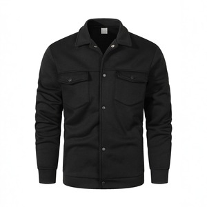<span class=keywords><strong>Giacca</strong></span> <span class=keywords><strong>Bomber</strong></span> <span class=keywords><strong>Invernale</strong></span> da Uomo 2026 Nuova Collezione AliExpress Transfrontaliera, Streetwear in Poliestere con Risvolto, Maniche Lunghe, Antivento, Traspirante, Tinta Unita - Product Image 3