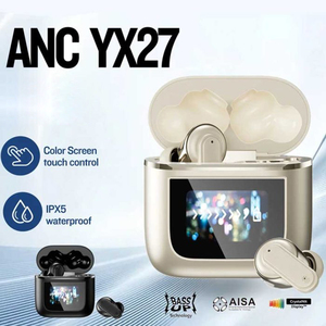 割引セール YX27 ANC アクティブノイズキャンセリング タッチスクリーン <span class=keywords><strong>Bluetooth</strong></span> イヤホン TWS ワイヤレス ゲーミング 低遅延 インイヤー イヤホン - Product Image 1