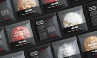 Sacs d'emballage individuels pour beignets, biscuits et pâtisseries, en plastique laminé transparent de qualité alimentaire, imprimés sur mesure, 5*5 pouces, thermoscellables