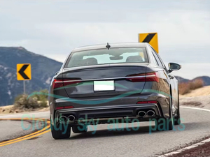 Diffusore Posteriore per Auto Stile YT S6 Nero o Argento con Punte in Plastica per <span class=keywords><strong>A6</strong></span> S-line <span class=keywords><strong>2019</strong></span>+ - Product Image 5