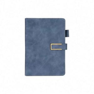 Agenda de Negocios de Lujo Personalizada 2025, Tapa Dura A5, Cuero PU y Cubierta de PP, Planificador Diario con Costura de Hilo y Logotipo Personalizado - Product Image 1