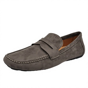 Mocassins pour hommes en daim synthétique, chaussures décontractées légères à enfiler, mocassins de conduite antidérapants pour toutes les saisons - Product Image 4