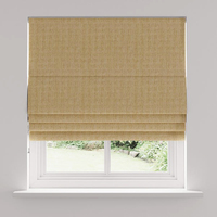 Persianas romanas eléctricas de diseño moderno, cortinas enrollables de tela fáciles de instalar, cortinas romanas