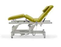 Table de massage électrique à 3 moteurs, 4 sections réglables, avec vérins à ciseaux, roulettes verrouillables et télécommande manuelle pour spa et clinique