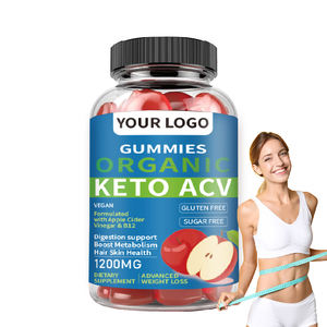 Productos de Belleza, Gomitas Veganas para Adultos con Vitamina B-9 y B-12, Vinagre de Sidra de Manzana, con Soporte Antioxidante, 1000 mg de <span class=keywords><strong>AVC</strong></span> por Porción - Product Image 1