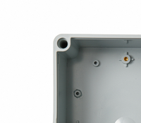Boîte de jonction extérieure étanche IP65 durable en plastique ABS avec couvercle transparent en PC, vis AG, certifiée CE ROHS -40~+75