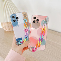 Funda móvil Lichicase Color Art Graffiti Wristband para Realme C53 C55 funda blanda de impacto antichoque