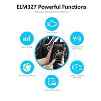 ELM327 V1.5 OBD2 escáner WIFI 1,5 herramienta de diagnóstico de coche para Android IOS Windows ELM-327 OBD2 lector de código Elm 327