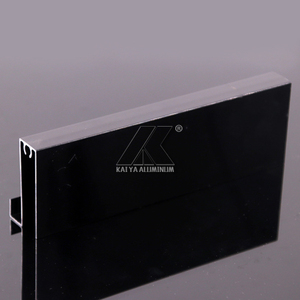 Fabricante experimentado Montaje empotrado Cepillo mate Muebles negros Piezas de gabinete Extrusión Armario Perfil de aluminio - Product Image 5