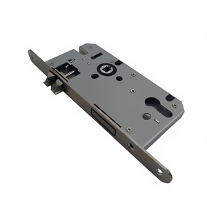 Corpo <span class=keywords><strong>Serratura</strong></span> a Mortasa 7255 in Ferro di Alta Qualità con Pannello in Acciaio Inossidabile e Scrocco in Lega di Zinco per Porte Interne in Legno - Vendita all'Ingrosso - Product Image 2