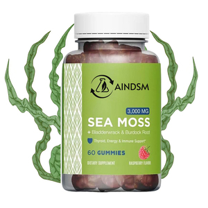 Gomitas de Musgo Irlandés en Oferta de Fábrica, con Alga Marina, Ashwagandha y Raíz de Bardana para el Apoyo de la Salud Intestinal, de la Piel y del Cabello, para Adultos y Mujeres Embarazadas - Product Image 1