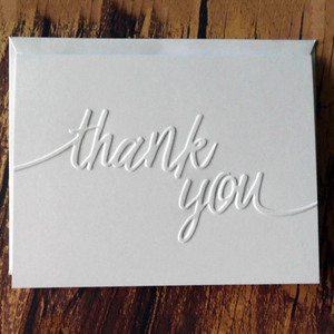 Luxe op maat gemaakte logo textuur papier geprägte bedankkaartjes voor kleine bedrijven, vintage bedankkaartjes, labels en tags - Product Image 3